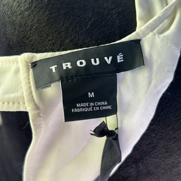 TROUVE Women’s Double Front Split SS Openback Banded Waist Dress Size Medium NWT - Picture 12 of 12